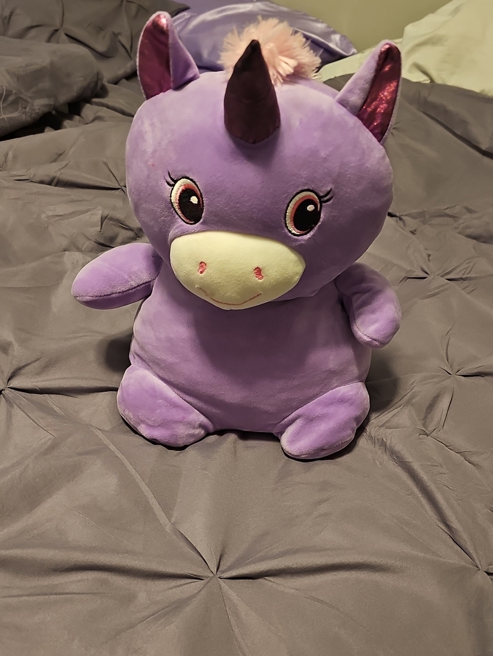 Purple Plush Unicorn Stuffed Toy - Soft Cuddly Kids Plush